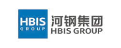 Logo of HBIS Group, a major Chinese steel manufacturer running DURON precision engineered mill rolls.
