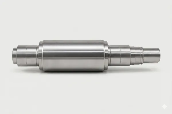 High chromium steel (HCS) compound rolling mill roll with a visible hard outer shell and tough inner core, suitable for industrial hot rolling mills.